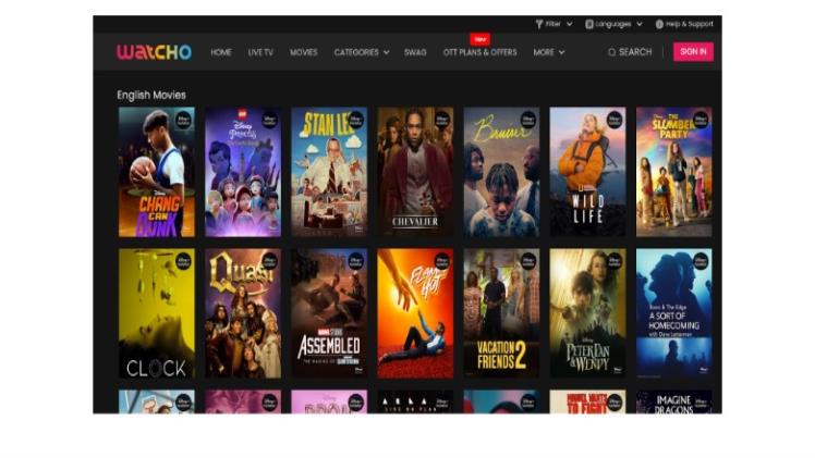 Watch English Movies Online: Hollywood Hits on Watcho